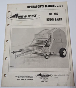 AVCO Nueva Idea Nº Manual de Operador de Empacadora Redonda 456 Nº RB-101 04/78 (986029) - Imagen 1 de 2