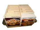 My Great Recipes Cards Lot Set in Covered Box Case Dividers 1980s Vintage *Crack