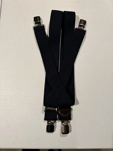 Navy Blue Extra Large Pant Suspenders - Picture 1 of 3