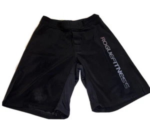 Vtg Rogue Fitness Black Board Shorts Mens 30 Polyester Crossfit Lifting USA Logo - Picture 1 of 5