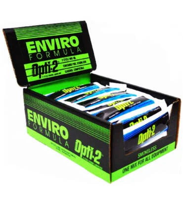 28 Pouches Opti Engine Oil 2 Cycle Mix 2.5 Gallon 3.2oz Opti-2 Enviro 20056 - Image 1 of 2