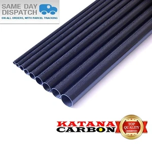 1 tubo de fibra de carbono 3 k OD 22 mm x ID 20 mm x 1000 mm (1 m) (envuelto en rollo) - Imagen 1 de 6