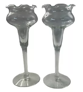 Par de Candelabros Casa Princesa Violeta Colección Heritage Transparente Vintage - Imagen 1 de 10