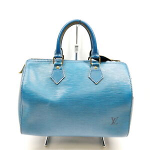 Louis Vuitton LV Hand Bag  Speedy 25 Blue Epi Blue Epi 3001764