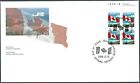 Canada # 1682 ULpb « Drapeau sur iceberg » flambant neuf 1998 bloc numéro