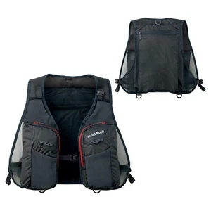 mont-bell Light Angler Vest Dark Gray Gun Metal GM One Size Unisex Fishing New - Picture 1 of 4