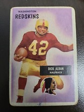 1955 Bowman Dick Alban football card #12