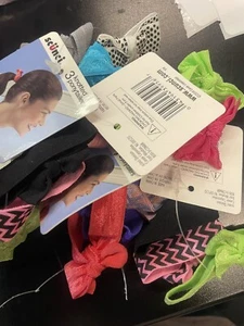 Lot 50 Scunci Hair Ties Knotted Ponytailers Ponytail Holders Bows Each Pack 3 - Picture 1 of 3