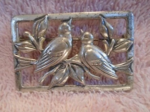 Singvögel singen auf einem Baumzweig aus .925 Sterlingsilber - Bild 1 von 3