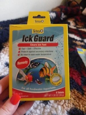 Tetra Ick Guard 8 Fizz Tablets Treats Up To 80 Gallon Freshwater Aquarium New  - Image 1 of 2