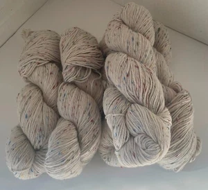 5 X 100 Gram Skeins of Undyed Donegal Tweed DK Knitting Wool Yarn - Picture 1 of 8