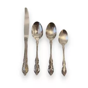 Oneida Brahms Community coltello posate acciaio inox lotto 2 zuppe e cucchiaini/4 - Foto 1 di 2