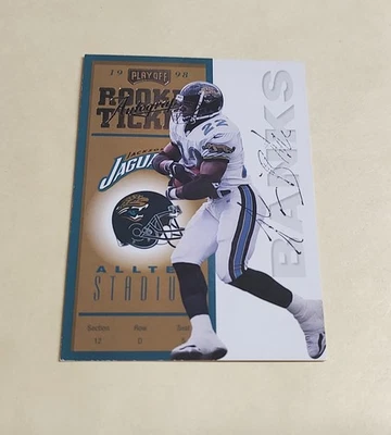 1998 Playoff Contenders Rookie Ticket AUTO 90 Tavian Banks Jacksonville Jaguars - Image 1 of 2