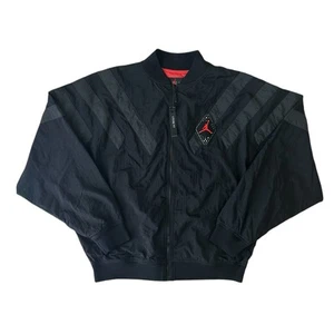 Nike Air Jordan Jumpman Legacy AJ 6 Nylon Jacket Size Large Black BV5405-010 NEW - Picture 1 of 12