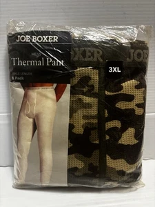 Joe Boxer Thermal Pants Camo Ankle Length Men’s Sz 3XL Long Johns New NIP Rare! - Picture 1 of 10