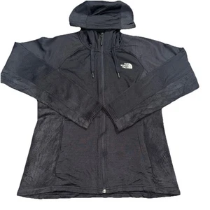 The North Face Zipper Hoodie Size Large Black - Picture 1 of 7