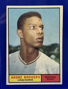 1961 TOPPS #183 ANDRE RODGERS MILWAUKEE BRAVES - Picture 1 of 2