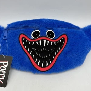 Marsupio Poppy Playtime blu Huggy Wuggy marsupio cinghie regolabili tasca zip - Foto 1 di 8