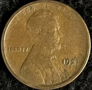 1921-S Lincoln Wheat Cent - Picture 1 of 2