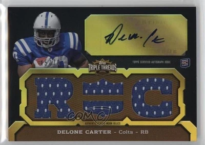 2011 Topps Triple Threads Sepia /70 Delone Carter (RC) #132 Rookie Auto RC - Image 1 of 2