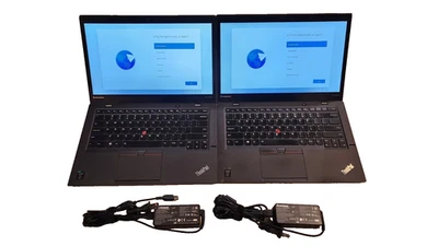 2x Lot Touch ThinkPad X1 Carbon 3rd Gen 14" QHD i7-5600U 512GB SSD 8GB RAM Win11 - Image 1 of 4