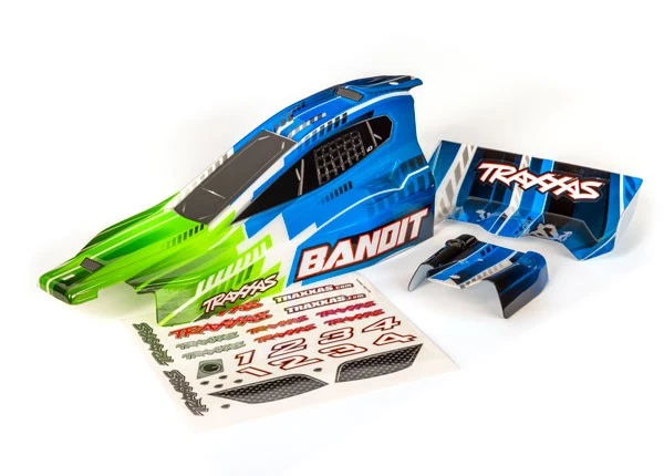 Traxxas 2417 Bandit Decal Sheet – Aufkleberbogen Für Karosserie, Klar (selbst Bemalbar)