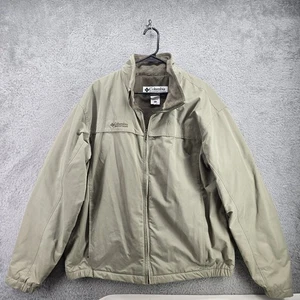 Giacca a vento Columbia uomo XLT marrone foderato in pile giacca pesante 205 ST 5250 - Foto 1 di 14