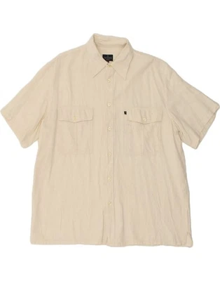 Camisa de manga corta TRUSSARDI JEANS para hombre 2XL beige algodón BX98 Foto 1 de 4