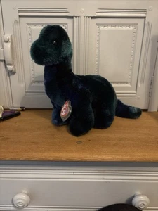 Ty Beanie Babies- BRONTY BRONTOSAURUS DINOSAUR BUDDY Soft Toy Plush Large - Picture 1 of 5