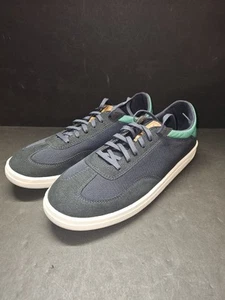OluKai Lace Up Punini Court Sneaker Navy Bambù Comfort Spiaggia Uomo Taglia 11 - Foto 1 di 6