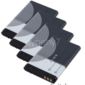 4 BL-5C Battery For Nokia 2610 1100 1110 1112 1116 6230 6630 N70 N71 N72 N91 E60 - Photo 1 sur 9