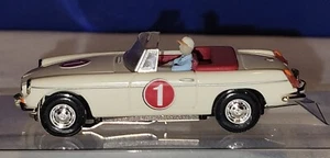 Bauer MGB Roadster Convertible #1 SCCA.HO Slot Car Tjet UL Chassis - Picture 1 of 12
