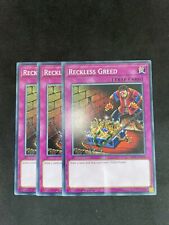 RECKLESS GREED YU-GI-OH! COMMON 1ST ED PLAYSET SDPL-EN038