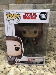 Funko Pop! Star Wars #190 Rey Vinyl Bobble-head Preowned - Picture 1 of 7