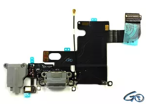 iPhone 6 Dock Connector Charging Port Assembly + Adhesive Replacement Part Black - Picture 1 of 3