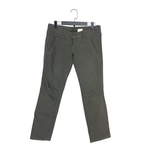 Mauro Grifoni Khaki Green Low Waist Slim Straight Leg Jeans - Size 29 - Picture 1 of 13