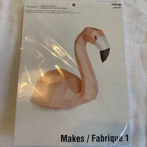 Recollections Paper Animal Sculpture Craft Flamingo Lion New Sealed - Picture 1 of 10