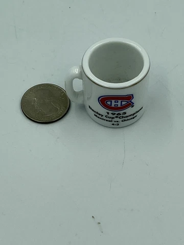 NHL STANLEY CUP CRAZY MINI MUG MONTREAL CANADIENS 1965 CHAMPS W/OPPONENT &SCORE Cover