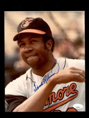 Frank Robinson JSA Certed Signed  8x10 Photo Autograph Orioles - Image 1 of 3