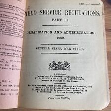1909 Field Service Regulations Part Ii Pocket Book - War Office