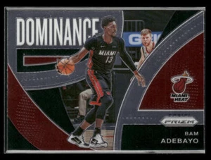 2021-22 Panini Prizm #1 Bam Adebayo Dominance Miami Heat - Picture 1 of 2