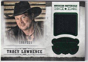 Tracy Lawrence 2014 Panini Country Musician Materials Emerald M-TL, 186/325