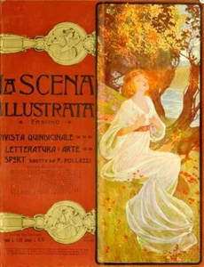 Scena Illustrata Arts Literature Music Theatre Woman sitting 1900 - Picture 1 of 1