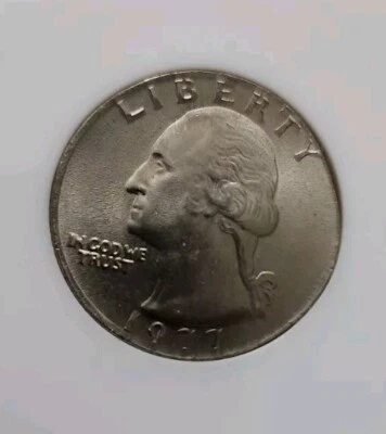 1977 Quarter Struck On Nickel Planchet MS-64,Old ANACS HOLDER-DEF. UNDERGRADED! - Image 1 of 4