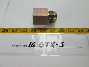Original Parker Hannifin Hydraulikverschraubung 16 GTX-S Buchse 37° Flare S - Bild 1 von 6