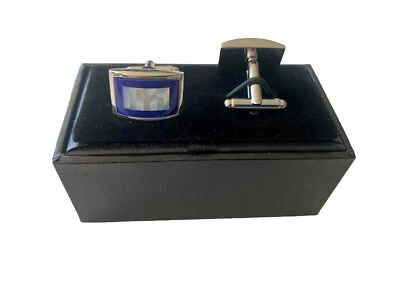 Gemelos Ox & Bull Trading Co. Rectángulos Puentes Azul/Blanco Espalda Bala Foto 1 de 3