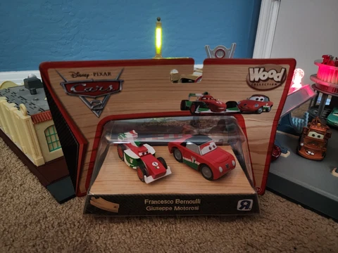 Disney Pixar Cars Wooden Francesco Bernoulli Giuseppe Toys R Us Exclusive NIP Cover