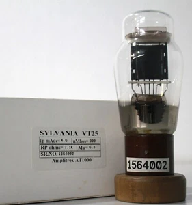 VT25 Sylvania made in U.S.A Amplitrex Tested fixed bias - Picture 1 of 12