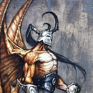 π Warlord Draxon Rhull Promo Dragon Lord Dragonlord Saga of the Storm CCG - Picture 1 of 4