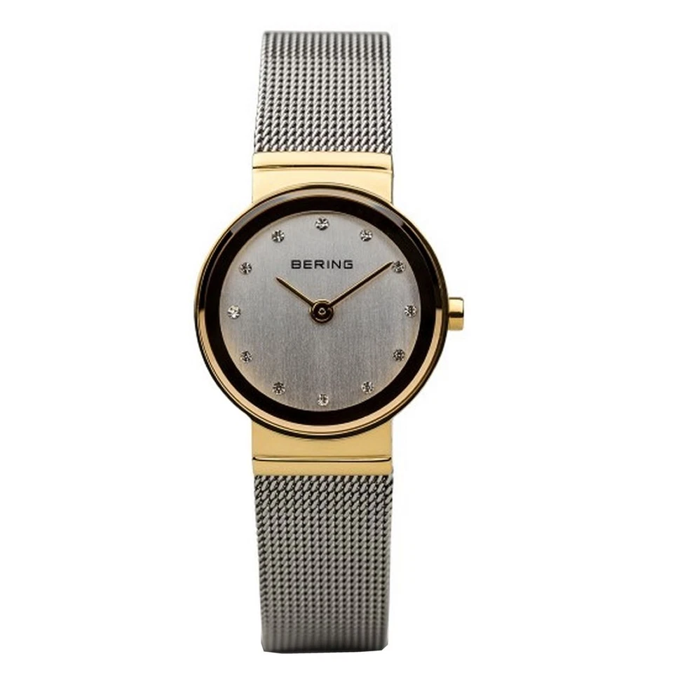 BERING Womens Classic Two-tone Mesh Strap Watch 26mm